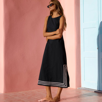 Nero Margot Silk Charmeuse Dress