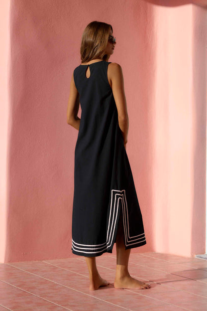 Nero Margot Silk Charmeuse Dress
