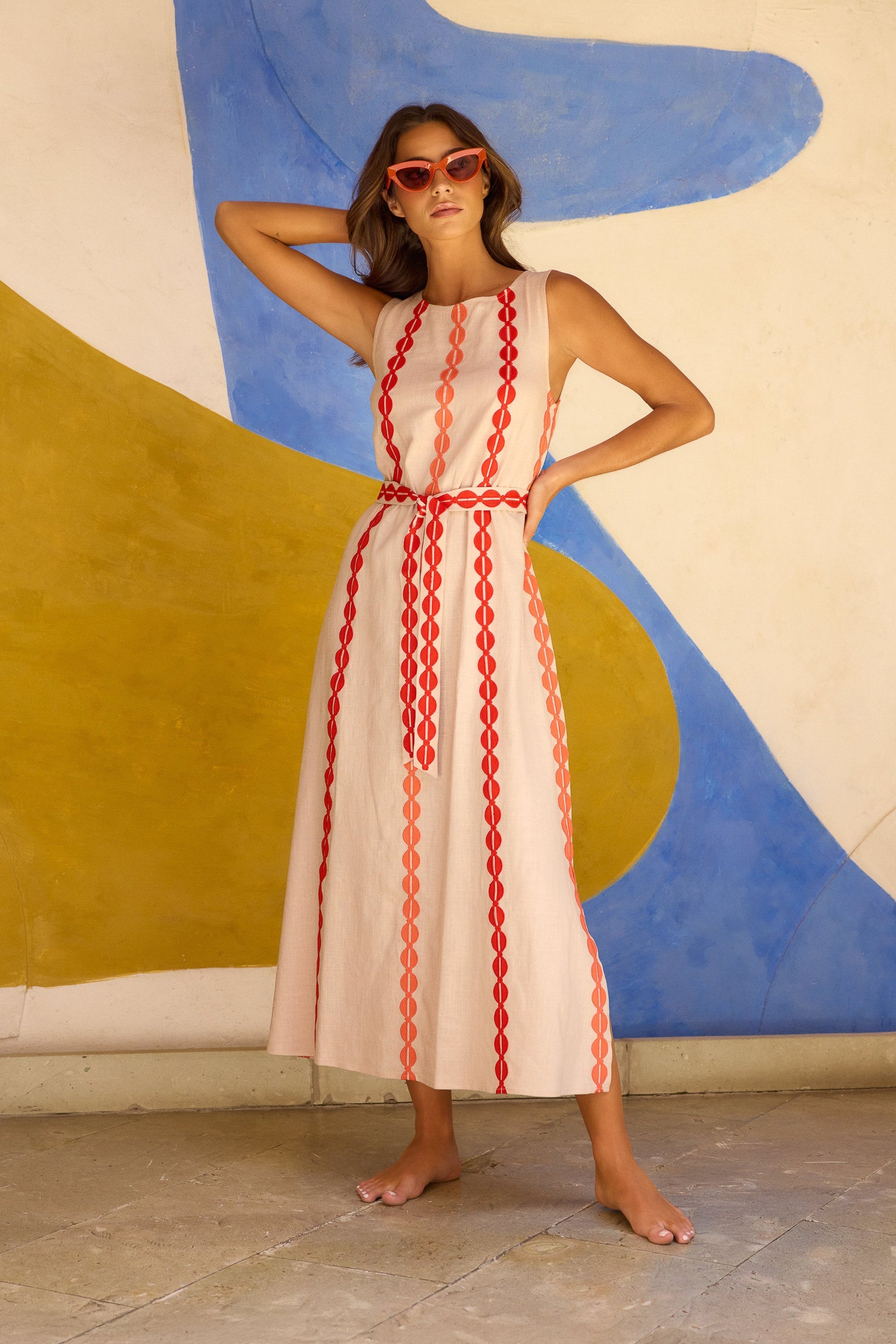 Palm Sugar Margot Silk Charmeuse Dress
