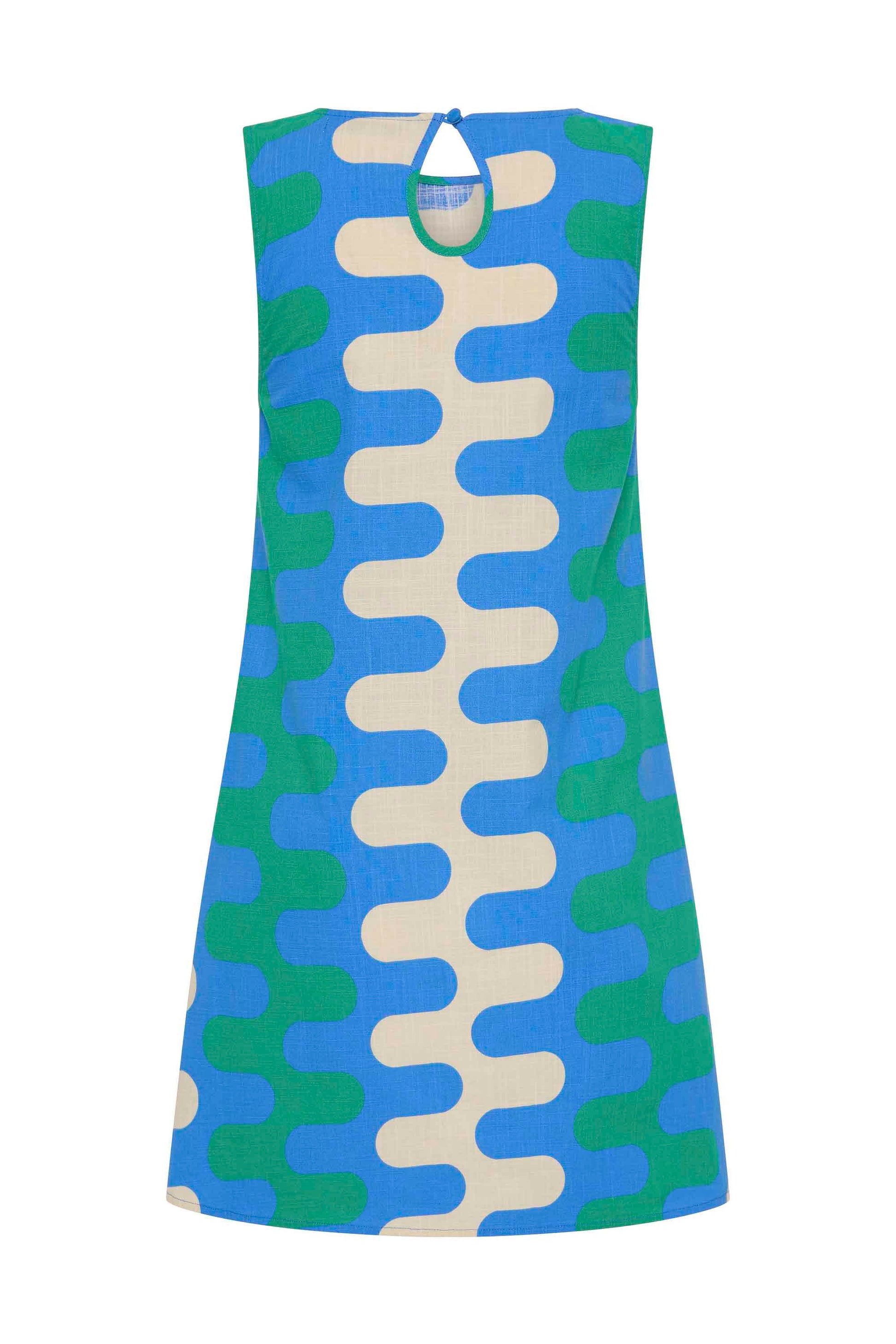 Kyma Margot Silk Mini Dress in Spritz