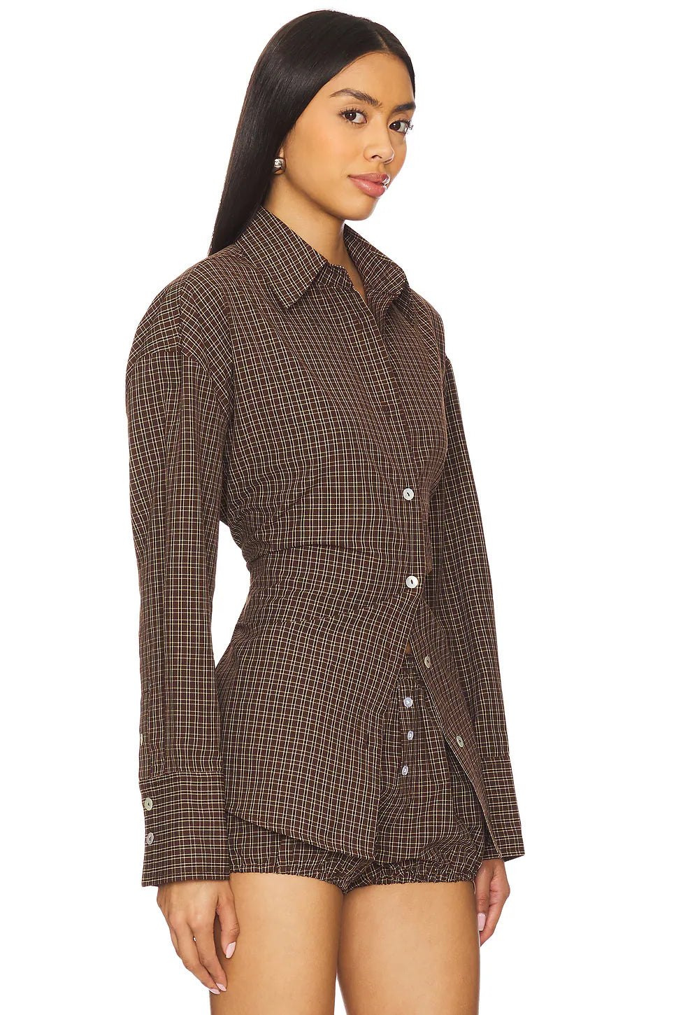 Brown Check Shirt