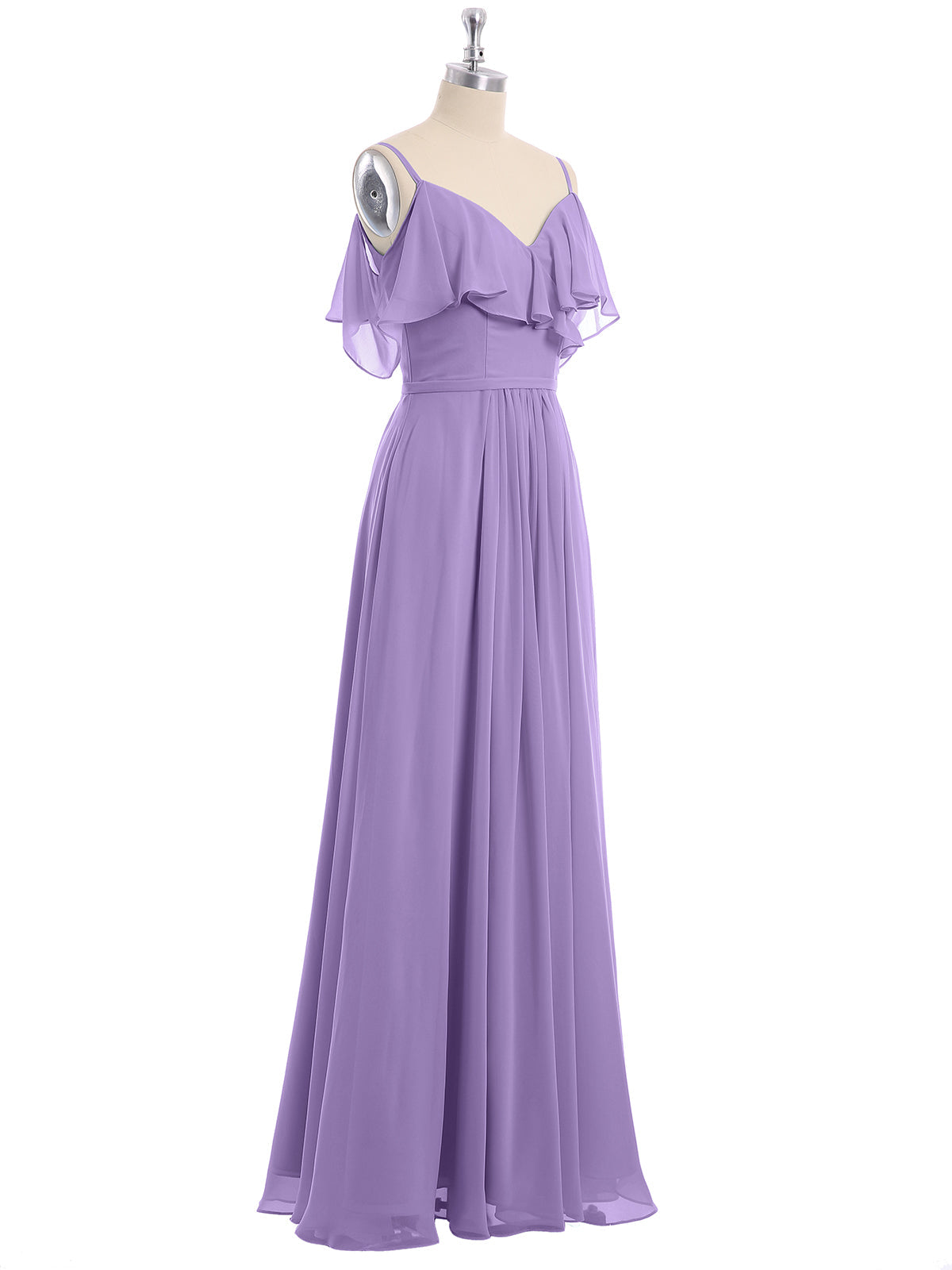 Tahiti Valentina Chiffon Off-Shoulder Dress