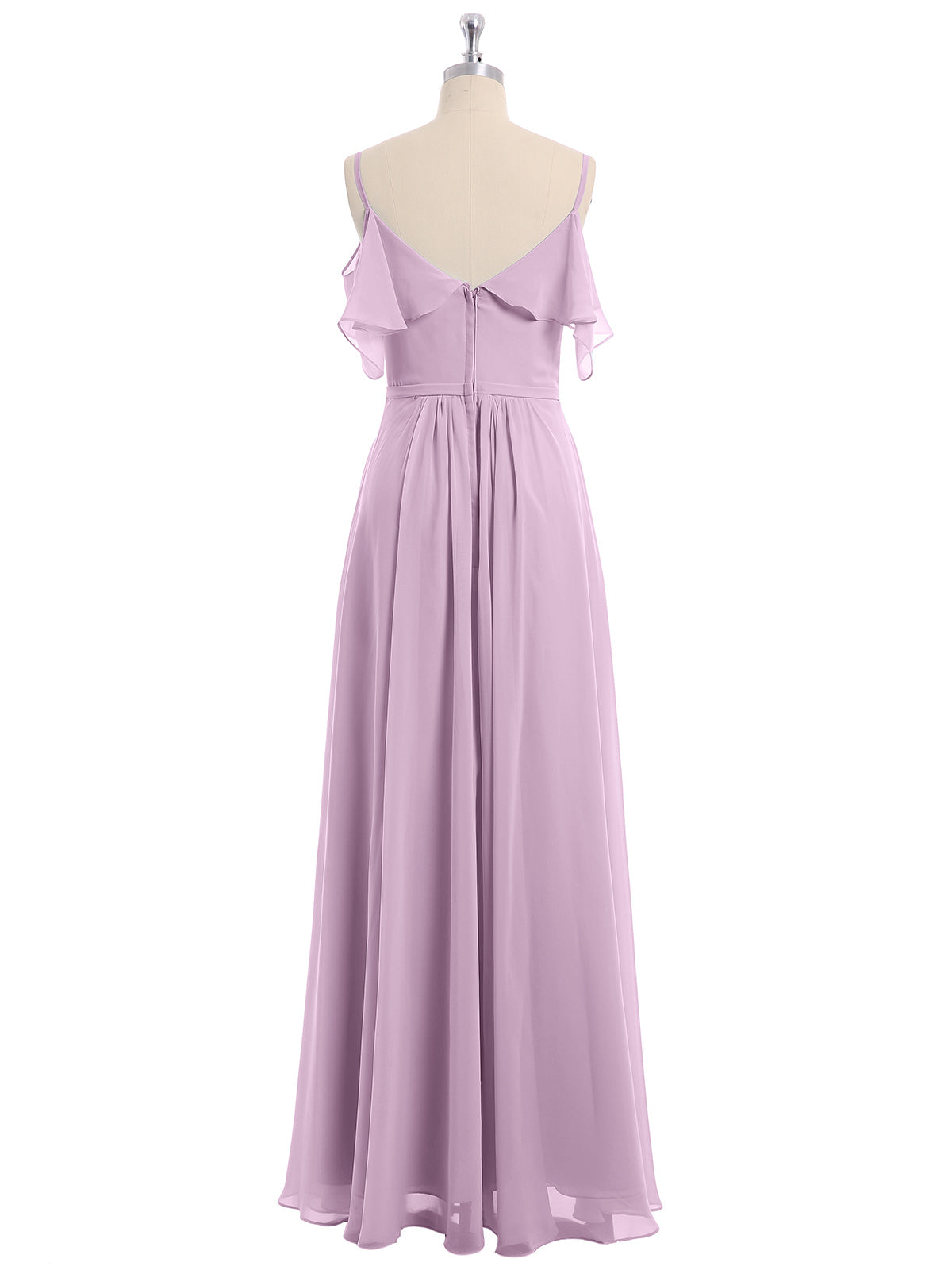 Wisteria Valentina Chiffon Off-Shoulder Dress