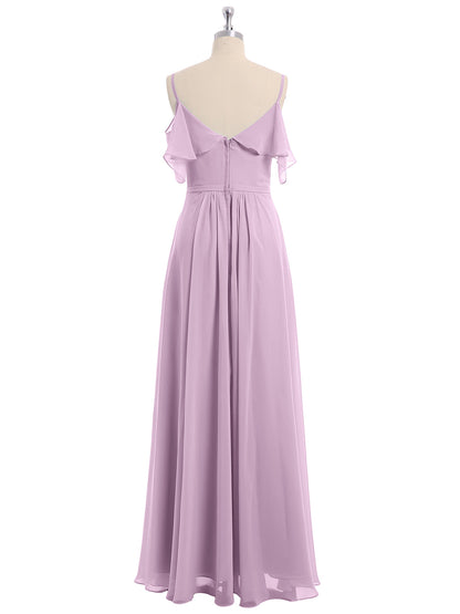 Wisteria Valentina Chiffon Off-Shoulder Dress