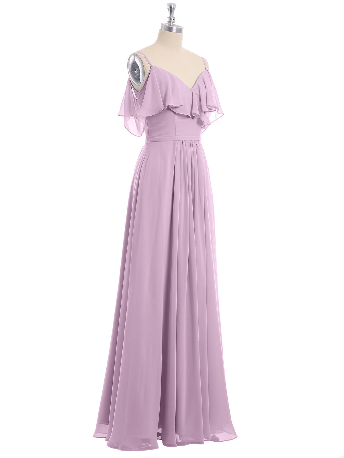 Wisteria Valentina Chiffon Off-Shoulder Dress