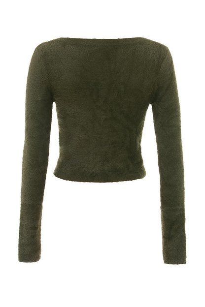 NOA FLUFFY KNIT CARDIGAN