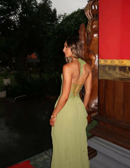 Green Size XS Gaia Butter Silk Dress