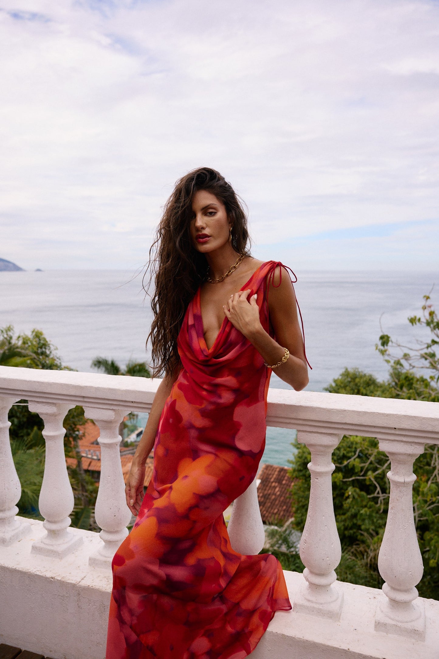 Floresta Andressa Floral Midi Dress