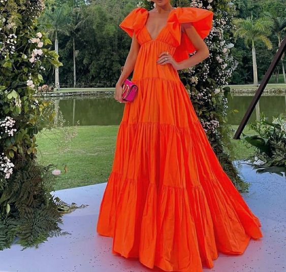 AS PHOTO Vivienne Organza A-Line Gown