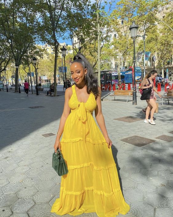 Custom Color(Add Your Color On ”Order special instructions“ ） Vivienne A-Line Chiffon Gown