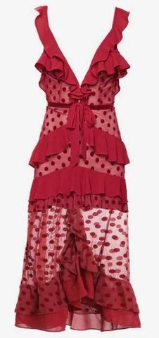 Custom Color(Add Your Color On ”Order special instructions“ ） Vivienne Chiffon Tiered Dress