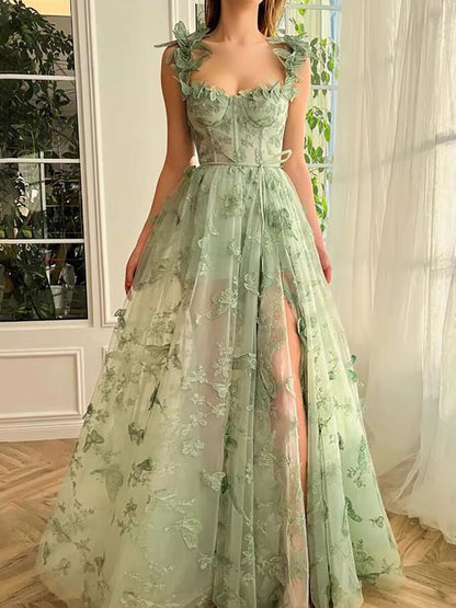 Custom Color(Add Your Color On ”Order special instructions“ ） Arabella A-Line Tulle Prom Dress