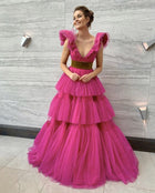 Arabella Tiered Tulle Ball Gown