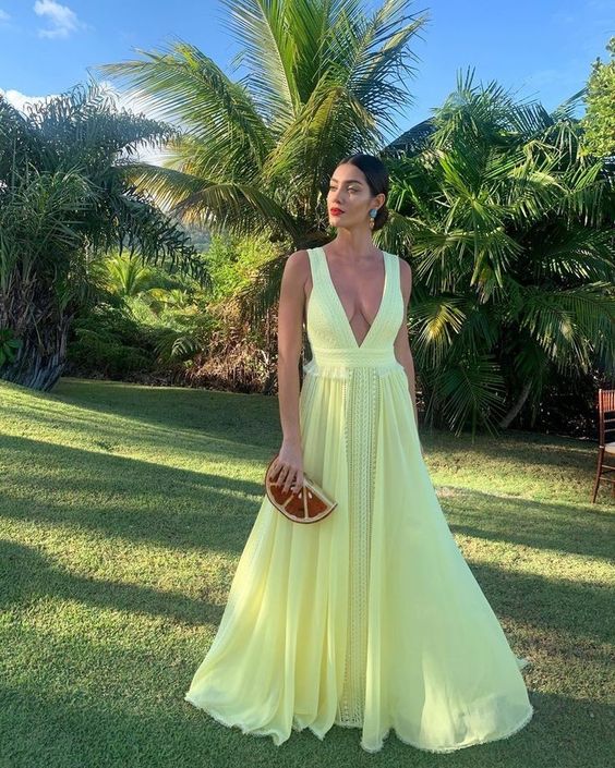 AS PHOTO Margot A-Line Chiffon Prom Dress in Golden Yellow