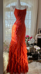 Aurelia Beaded Chiffon Evening Dress