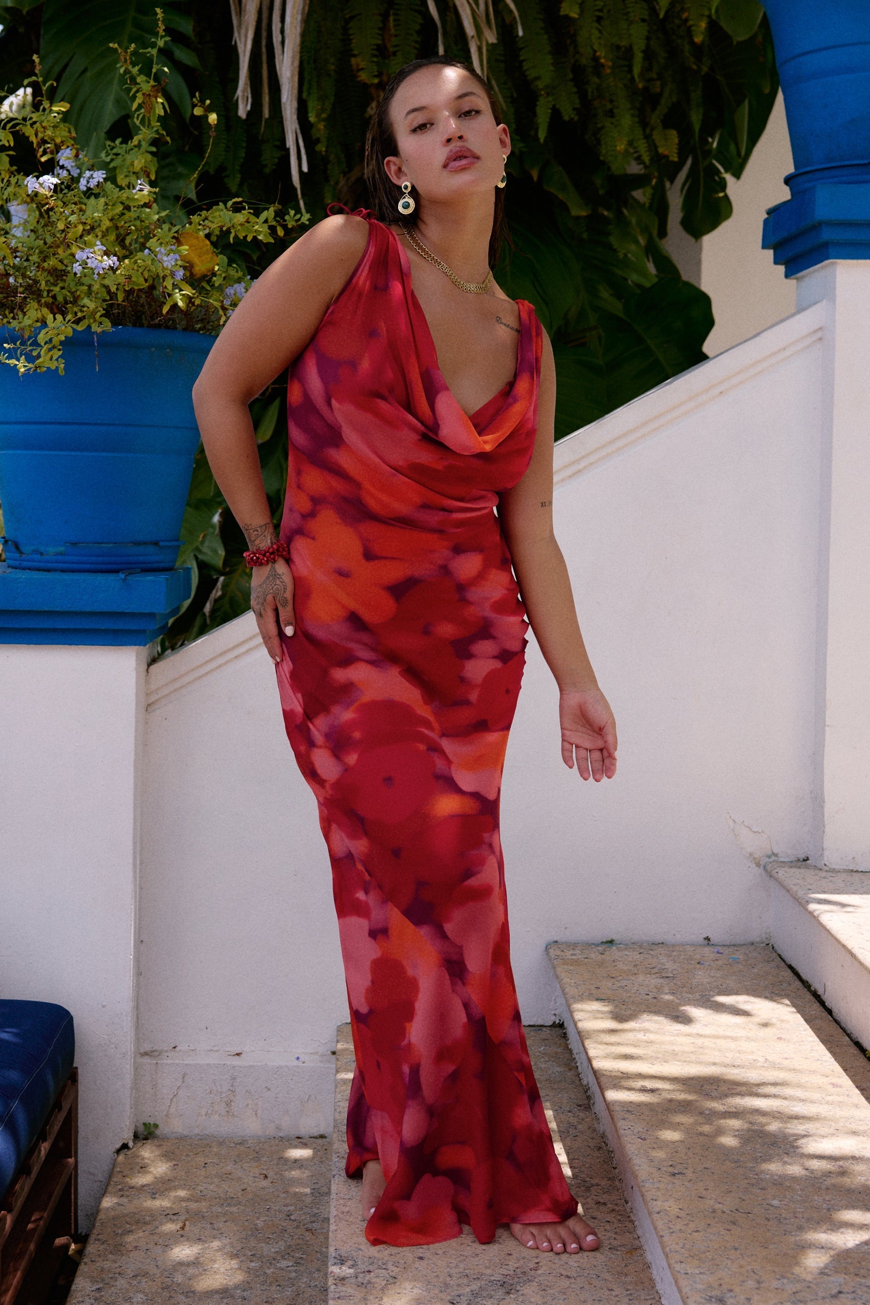 Floresta Andressa Floral Midi Dress