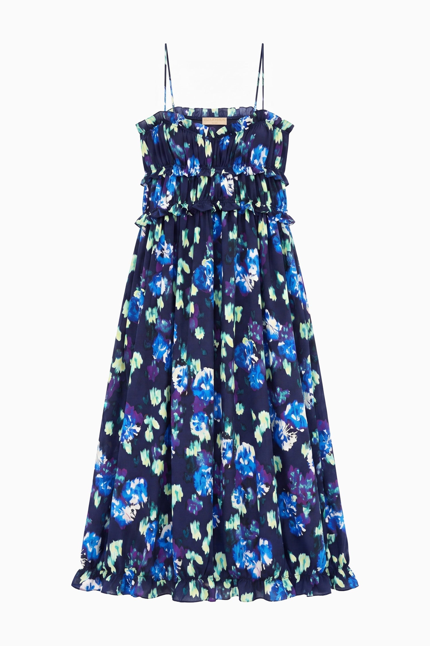 Evening Bloom Clove Silk Cami Dress in Evening Bloom