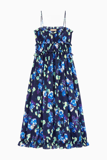 Evening Bloom Clove Silk Cami Dress in Evening Bloom