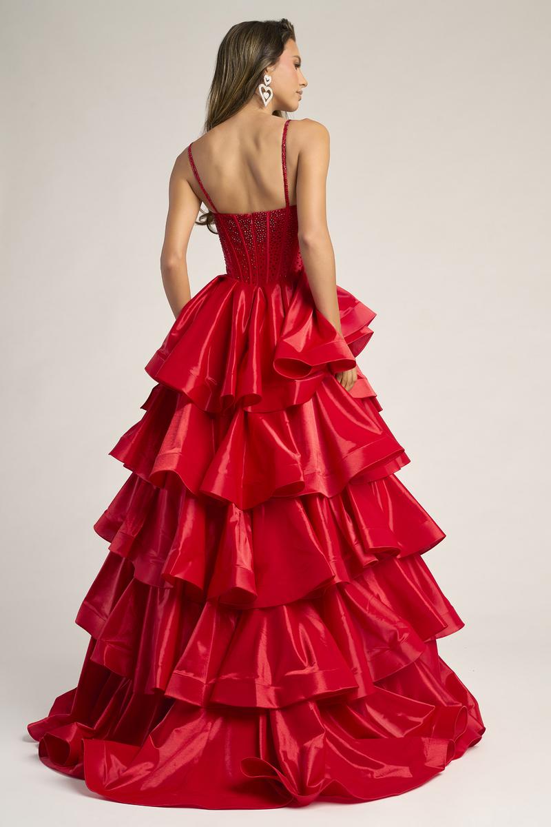Pink Portia Black & Gold Ballgown