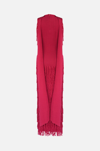 Granada Phoebe Fringe Midi Dress in Granada