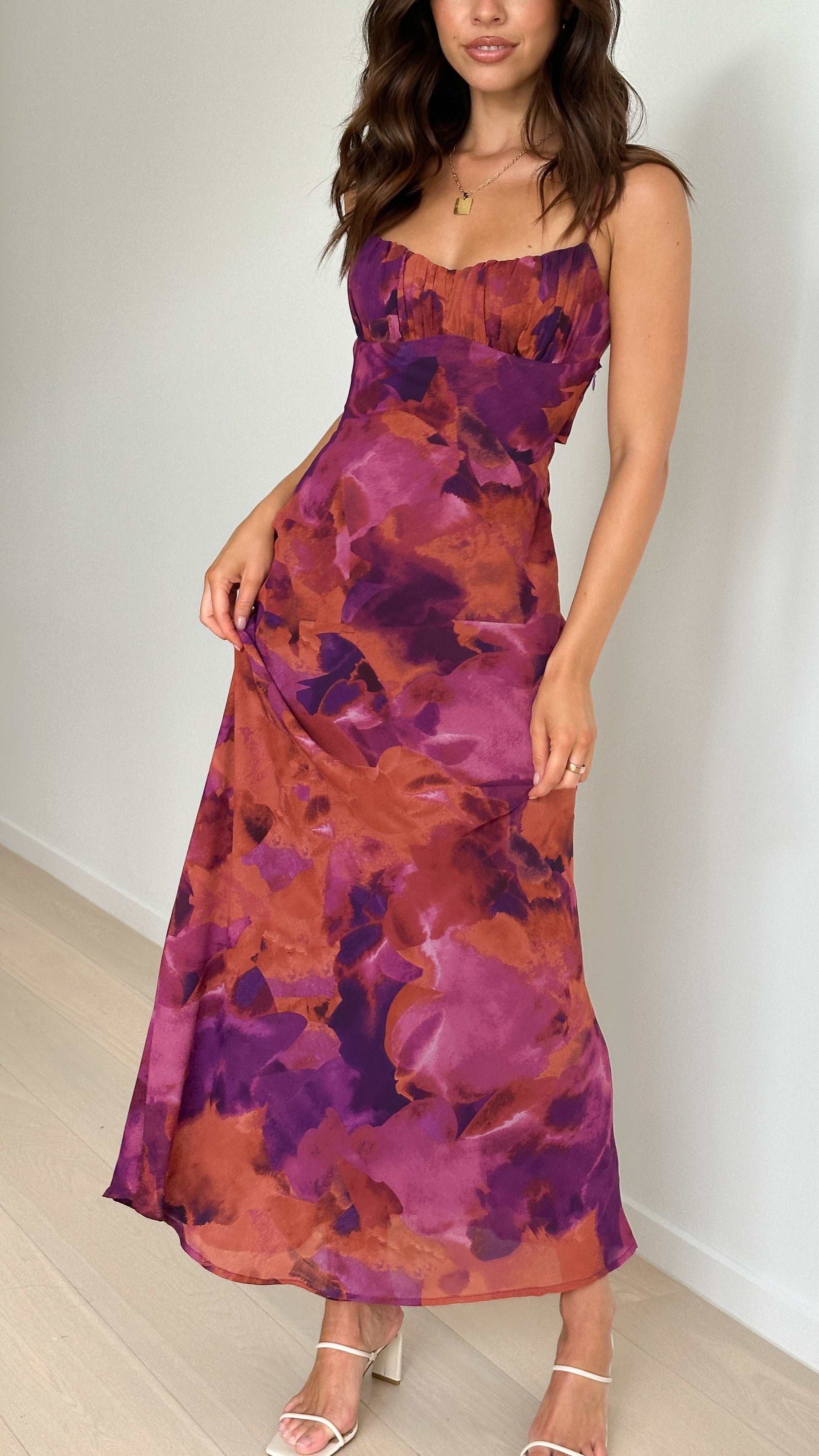 Dark Rose Margot Rose Midi Dress