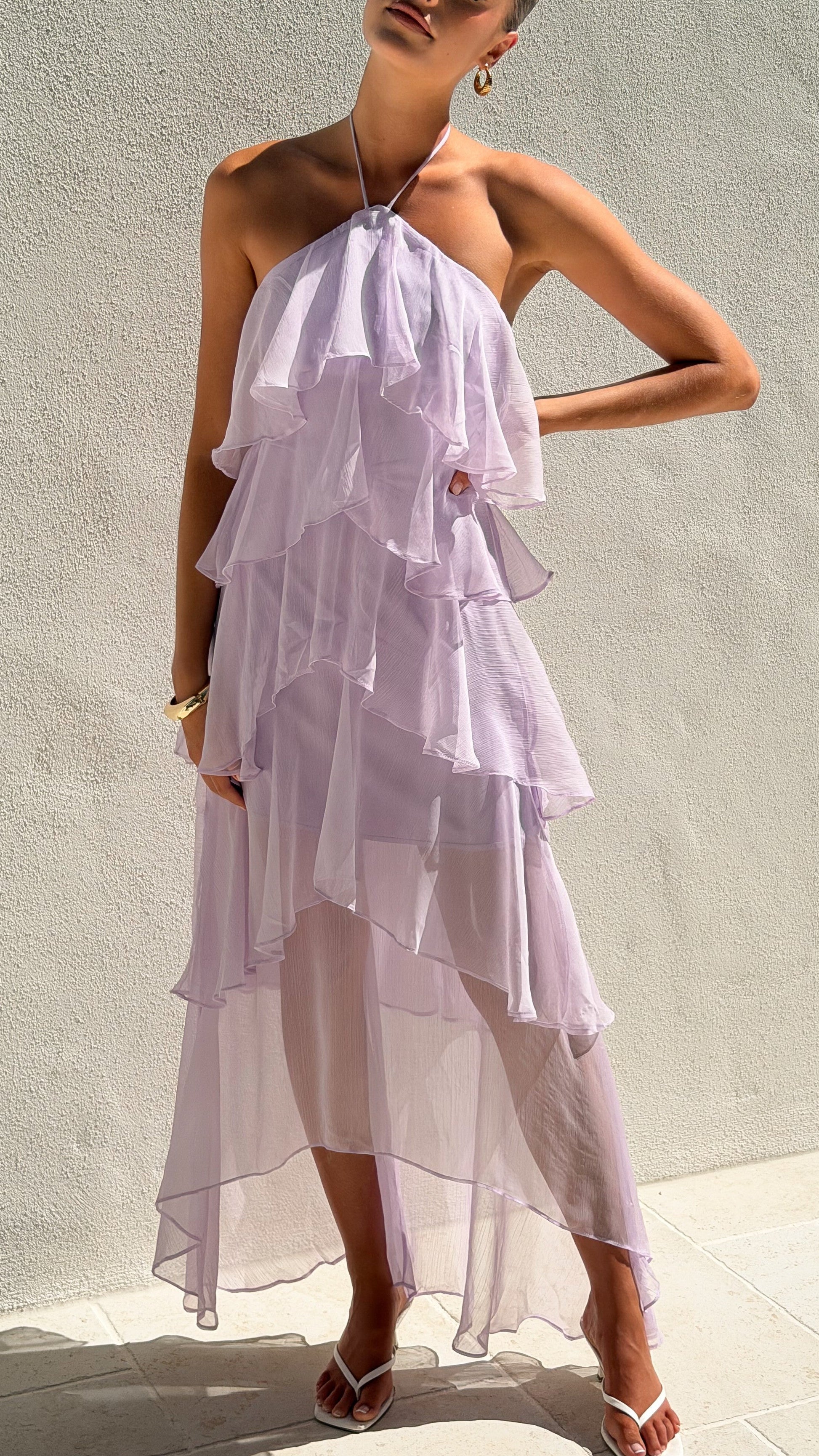 Lilac Margot Lilac Floral Maxi Dress