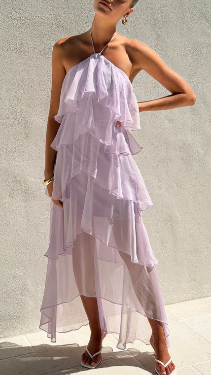 Lilac Margot Lilac Floral Maxi Dress