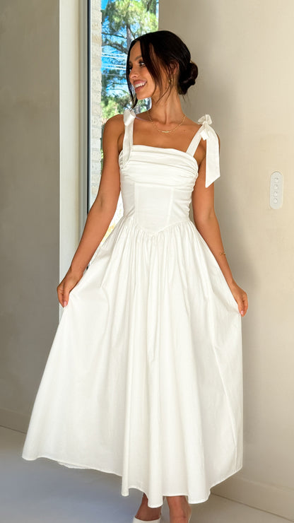 White Haisley Pink Maxi Dress