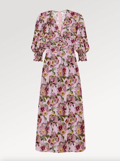 Ella Silk Charmeuse Midi Dress