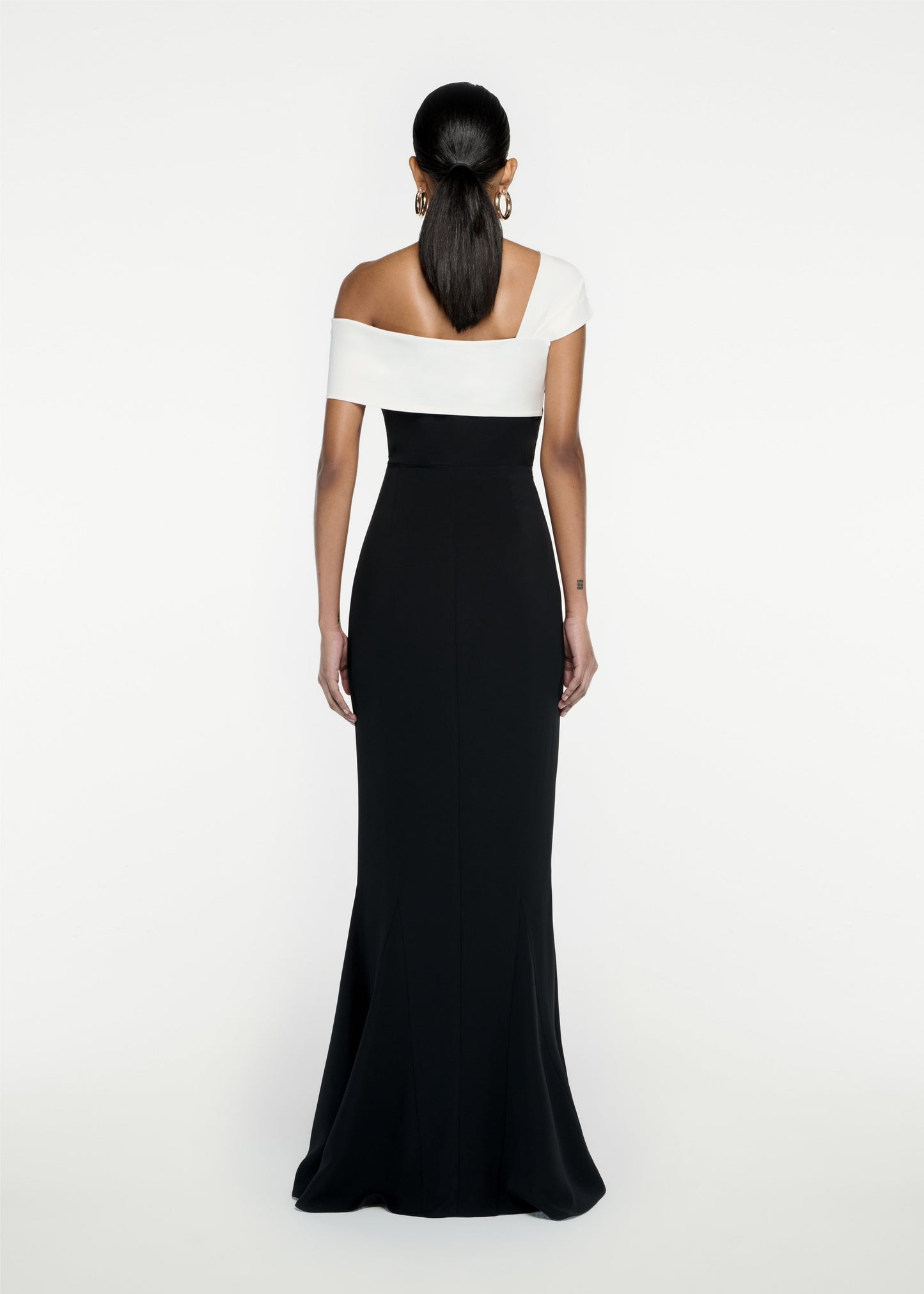 Arabella Asymmetric Cady Maxi Dress