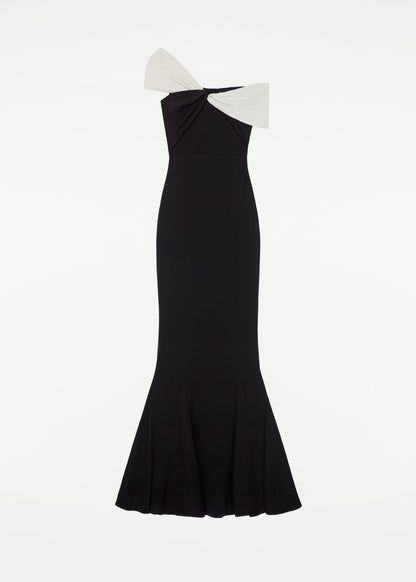 Arabella Asymmetric Cady Maxi Dress