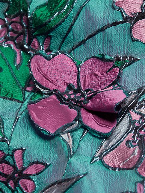 Multi Margot Floral Brocade Fit and Flare Gown