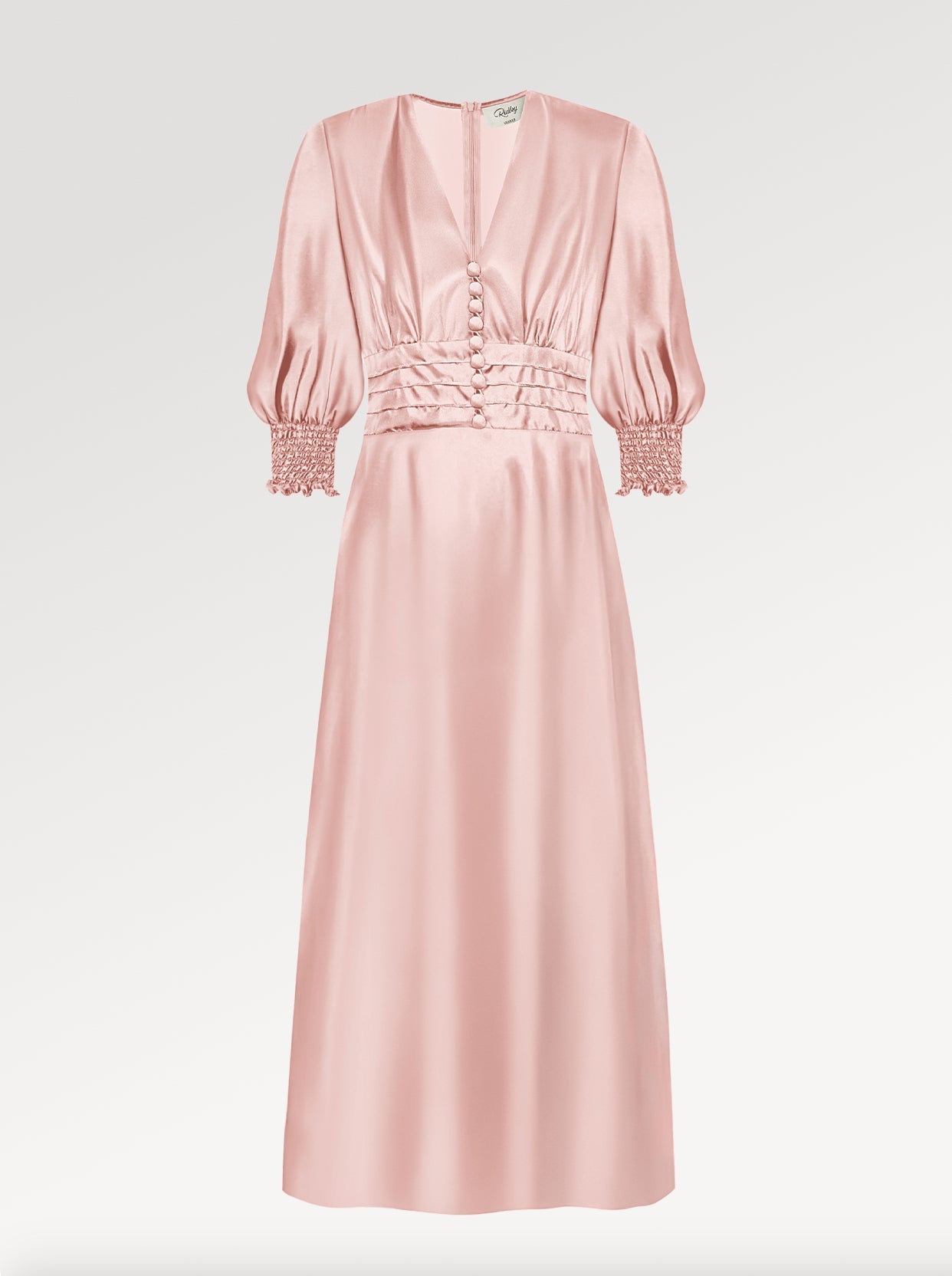 Ella Silk Charmeuse Midi Dress