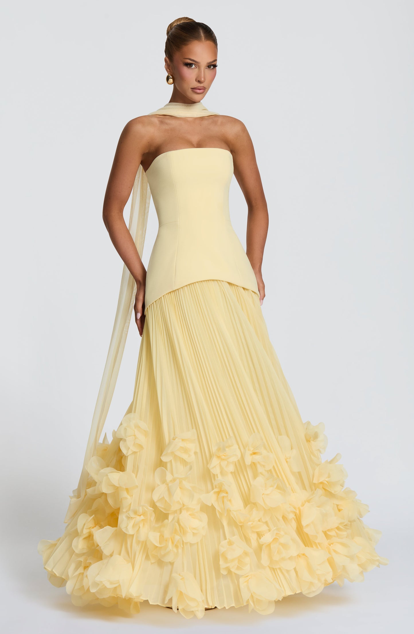 Lemon Seraphina Cherry Lacquer Gown