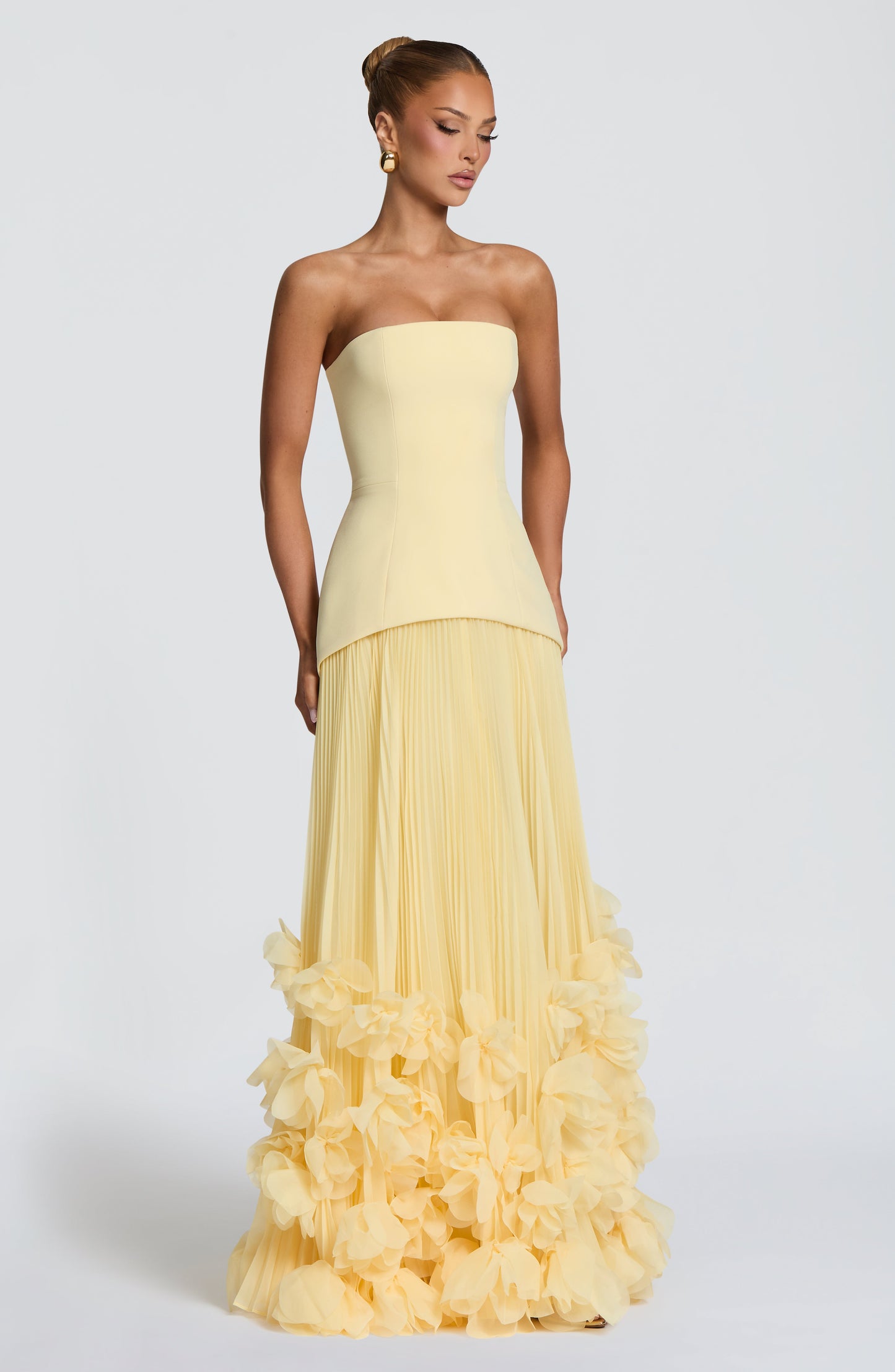 Lemon Seraphina Cherry Lacquer Gown