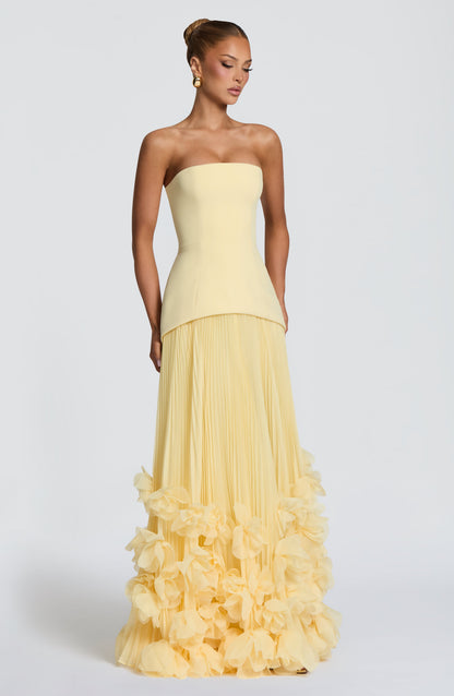 Lemon Seraphina Cherry Lacquer Gown