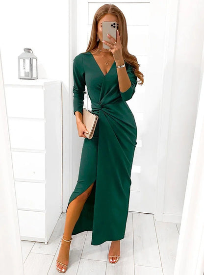 Black Gina Silk Charmeuse Slip Dress