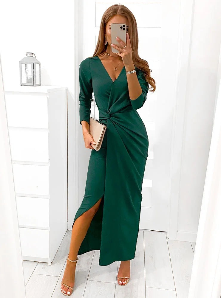 Burgundy Gina Silk Charmeuse Slip Dress