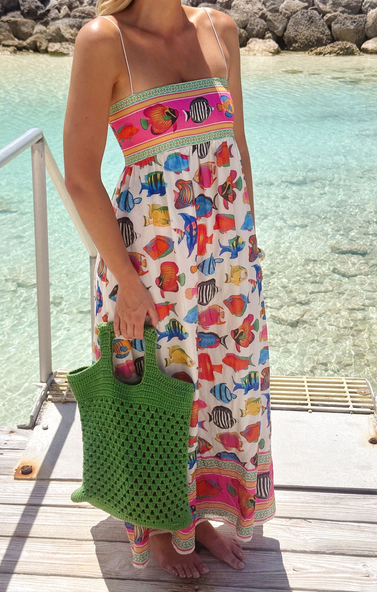 Skylar Rainbow Reef Maxi Dress