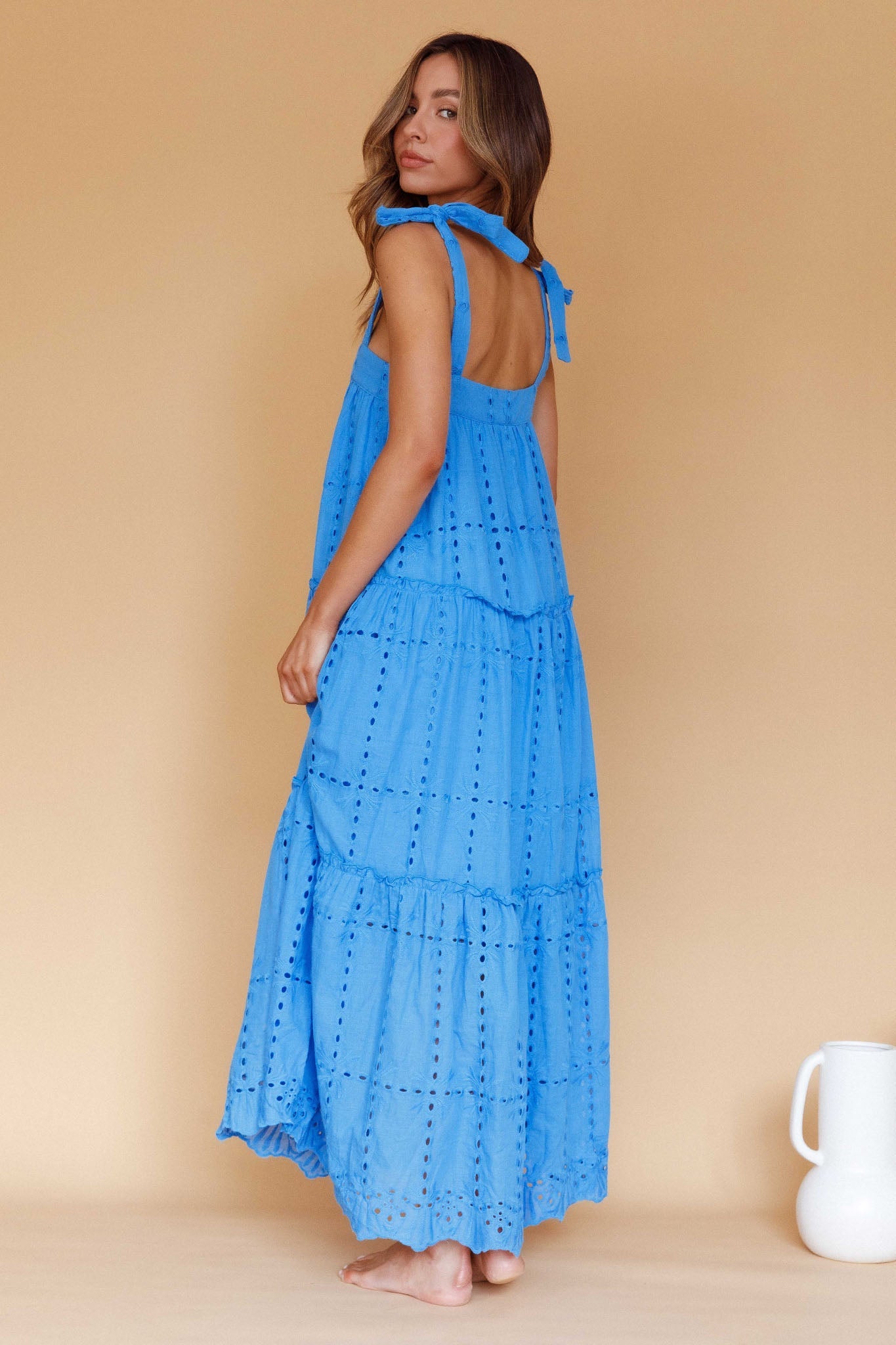 Brynna Tied Shoulder Maxi Dress