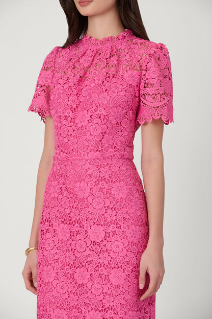 Wild Orchid Vivienne Silk Charmeuse Dress