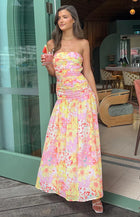 Sinclair Yellow Floral Maxi Dress