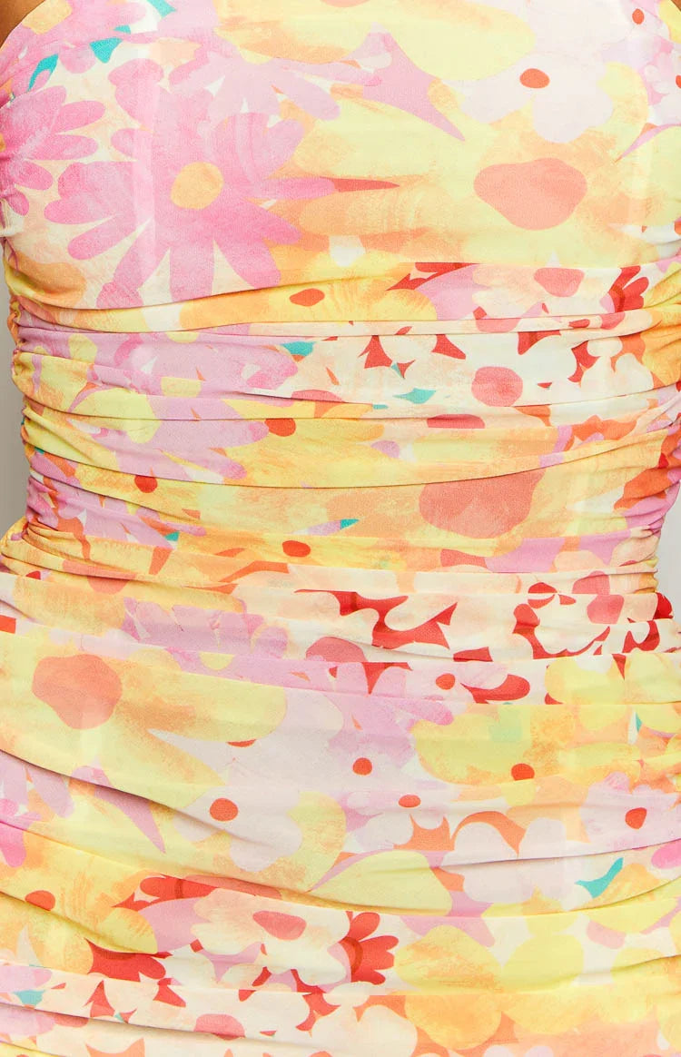Sinclair Yellow Floral Maxi Dress