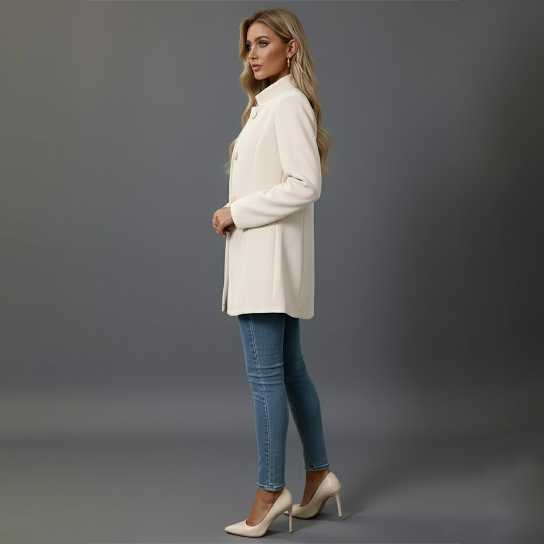 Women’s Chic Button-Down Trench Coat