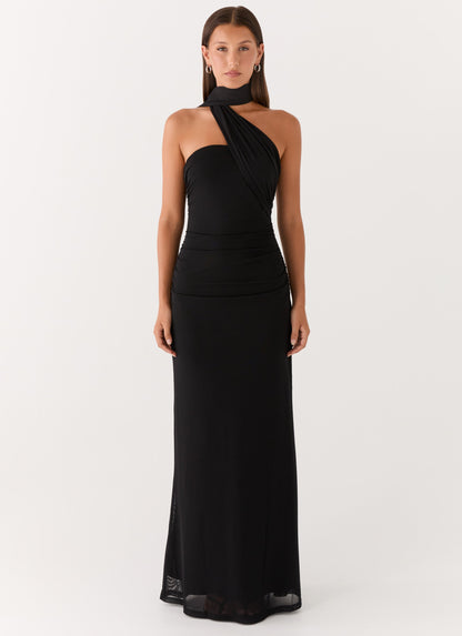 Black Songbird Floral Maxi Dress