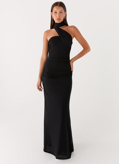 Black Songbird Floral Maxi Dress