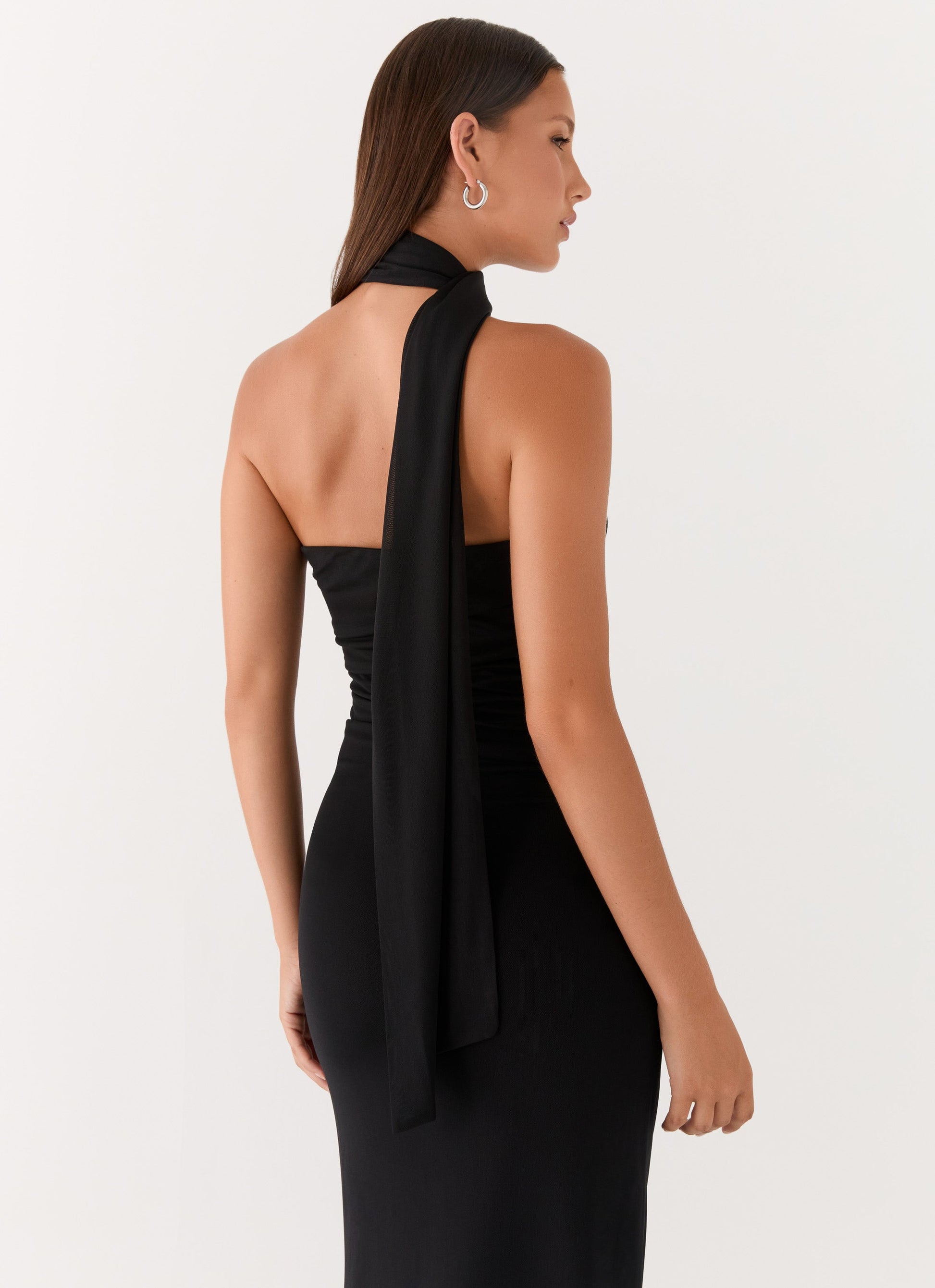 Black Songbird Floral Maxi Dress