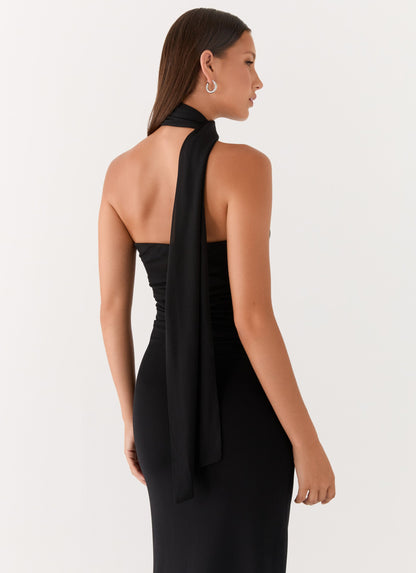Black Songbird Floral Maxi Dress