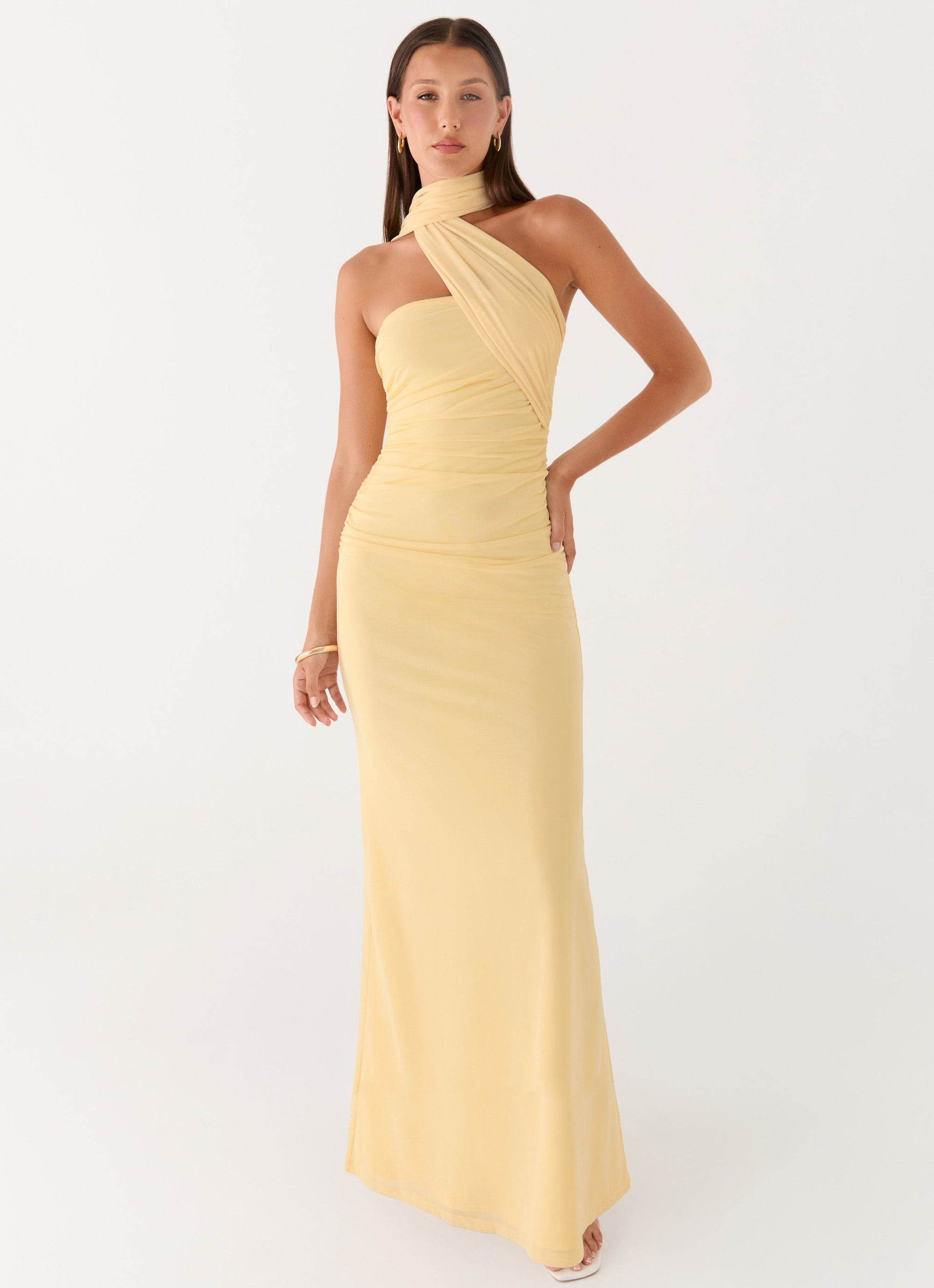 Yellow Songbird Floral Maxi Dress