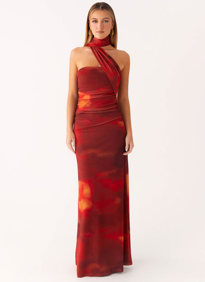 Scarlet Blur Songbird Floral Maxi Dress